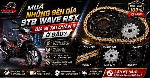 Mua Nhông Sên Dĩa STB Wave RSX Giá Sỉ Tại Quận 8 Ở Đâu