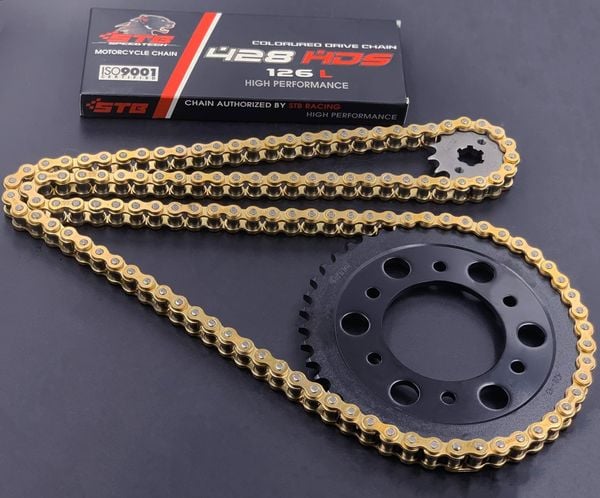 sên 428H STB dày dặn và chính xác cao