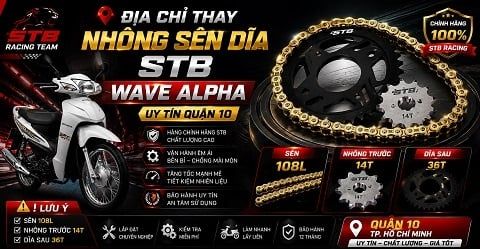 Địa Chỉ Thay Nhông Sên Dĩa STB Wave Alpha Uy Tín Quận 10
