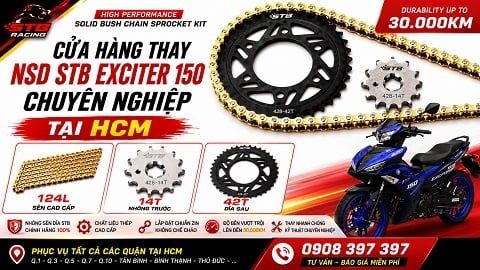 Cửa Hàng Thay NSD STB Exciter 150 Chuyên Nghiệp Tại HCM
