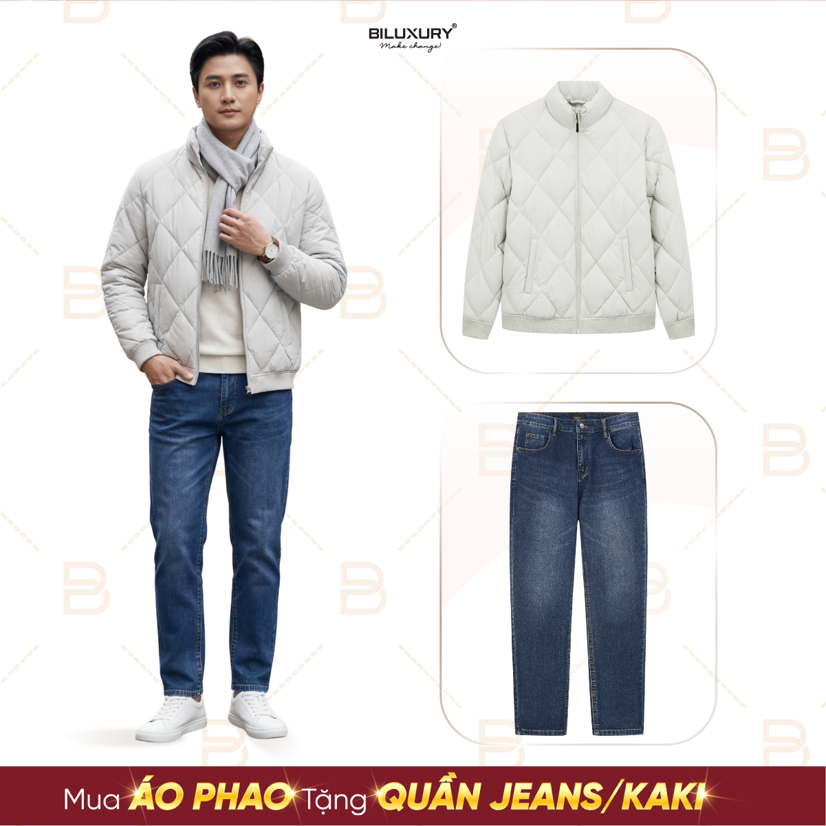 SIÊU ƯU ĐÃI ĐÓN NĂM MỚI 2026 - MUA ÁO PHAO TẶNG QUẦN JEANS HOẶC QUẦN KAKI!