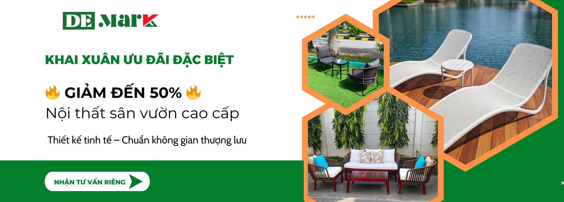 Khuyến Mãi Nội Thất Sân Vườn Cao Cấp Giảm 50%
