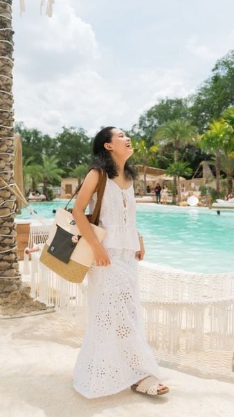 phối đồ đơn giản mùa hè