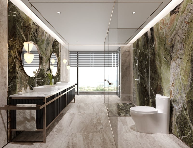 mẫu gạch ốp lát phòng tắm