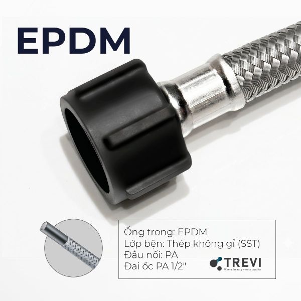 Dây cấp nước Trevi EPDM được phân phối độc quyền tại KBHome