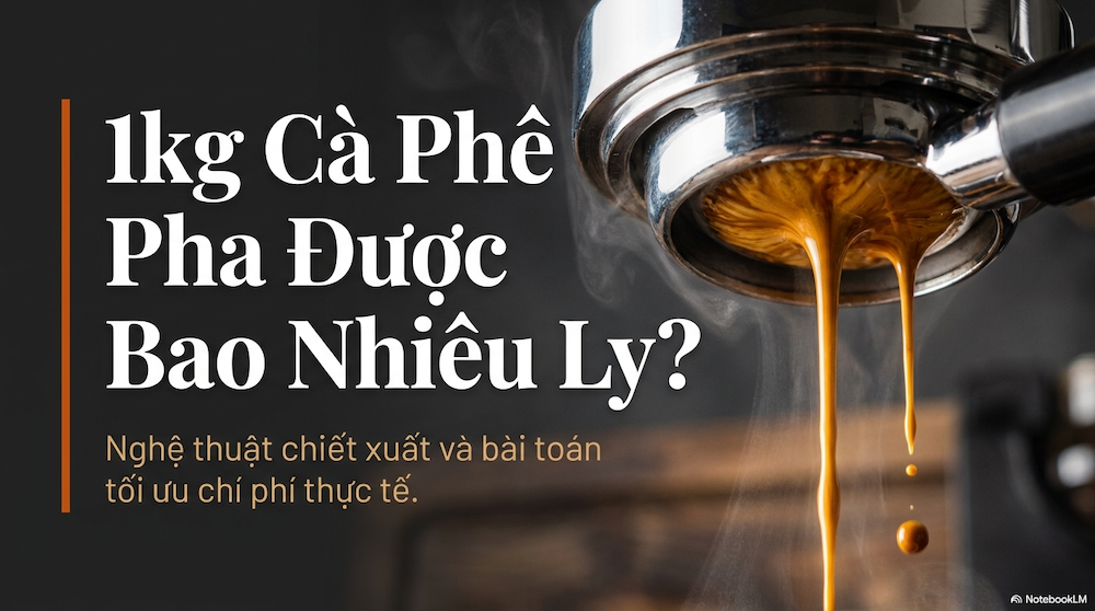 1kg Cà Phê Pha Được Bao Nhiêu Ly? Bảng Định Lượng Chuẩn & Tính Chi Phí Thực Tế