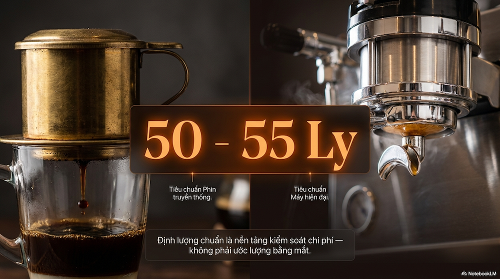 1kg Cà Phê Pha Được Bao Nhiêu Ly? Bảng Định Lượng Chuẩn & Tính Chi Phí Thực Tế