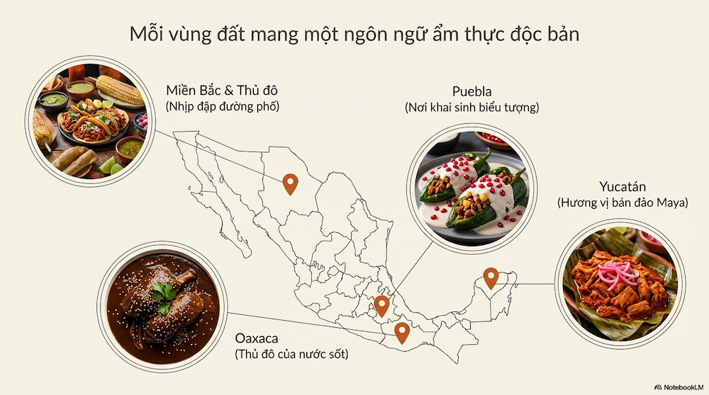 Bản Đồ Ẩm Thực Mexico — 4 Vùng, 4 Cá Tính