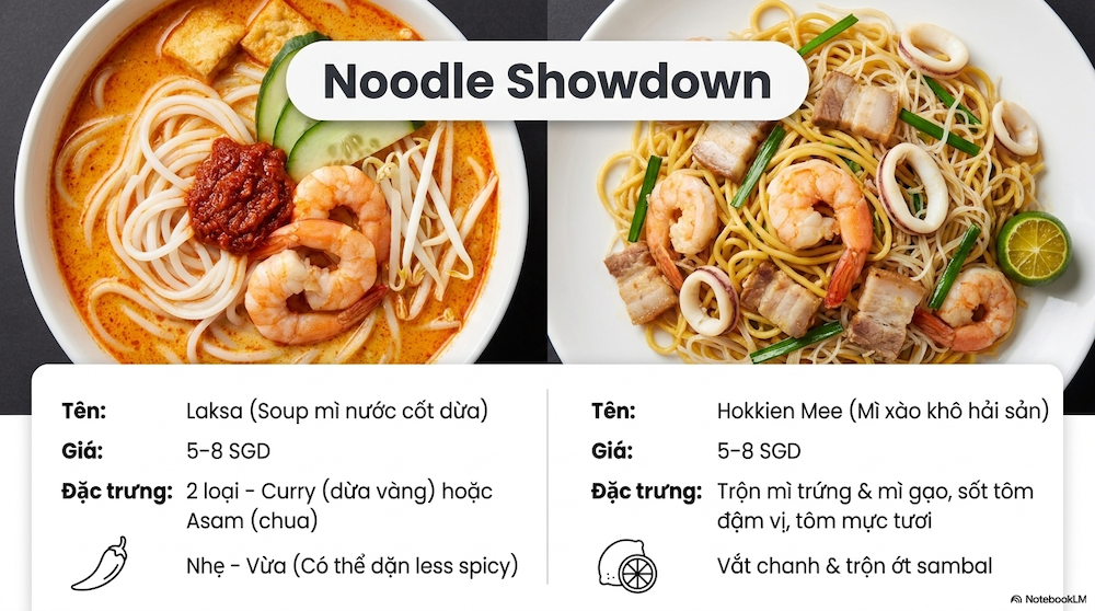 Ẩm thực Singapore cho người Việt: Ăn gì, ở đâu, hết bao nhiêu?