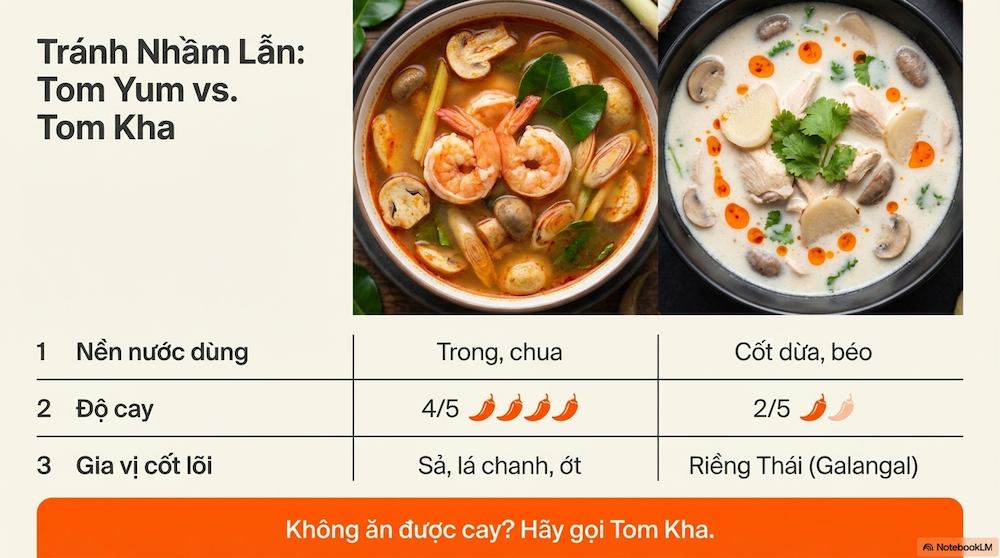 Tom — Súp Và Món Luộc: Tom Yum Khác Tom Kha Ở Đâu?