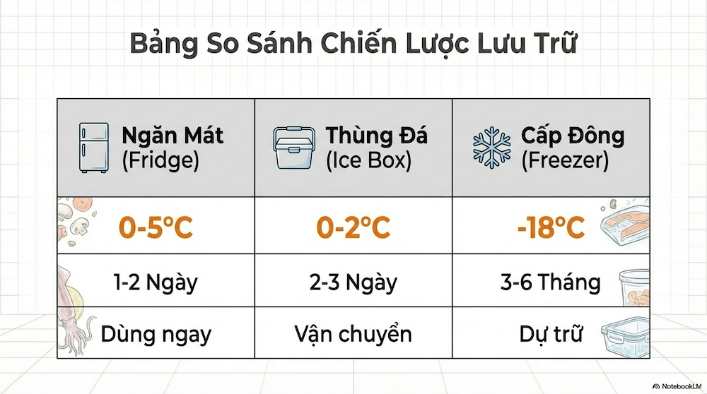 Cách Bảo Quản Mực Tươi Giữ Ngon Lâu: 3 Phương Pháp An Toàn