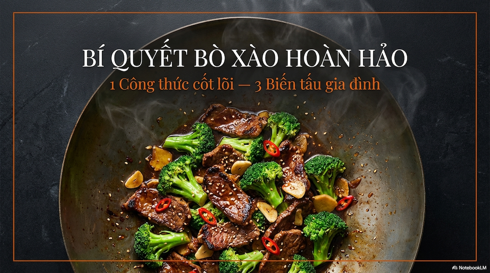 Cách Làm Bò Xào Bông Cải Đúng Cách — Không Dai, Không Nhũn, Đậm Vị
