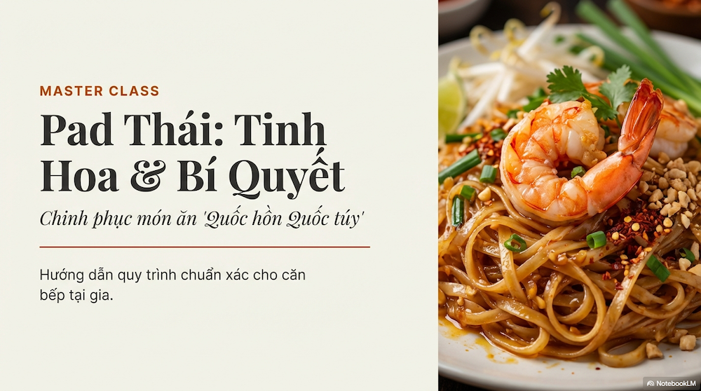 Cách làm Pad Thái chuẩn vị: Bí quyết sợi mì dai ngon, không nát