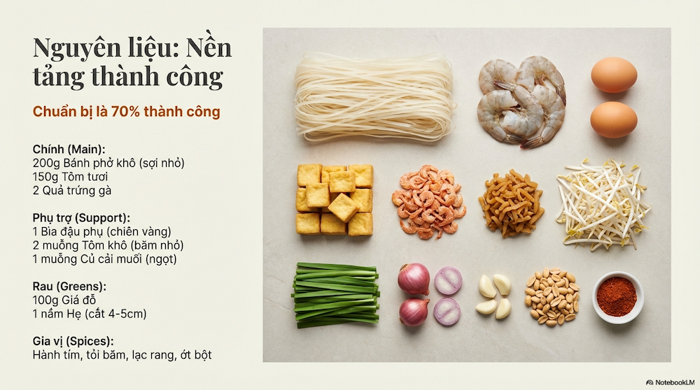 Cách làm Pad Thái chuẩn vị: Bí quyết sợi mì dai ngon, không nát