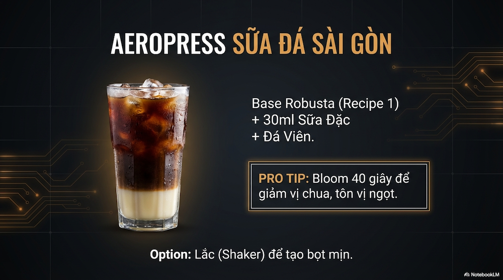 Recipe 2: AeroPress Sữa Đá Sài Gòn