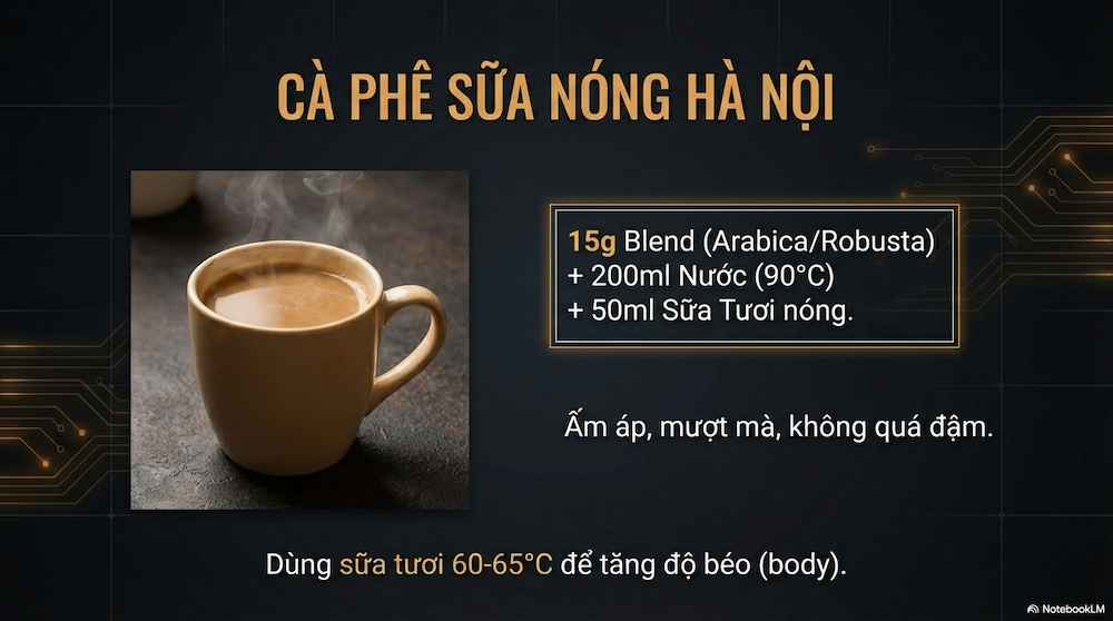 Recipe 3: Cà Phê Sữa Nóng Hà Nội Style
