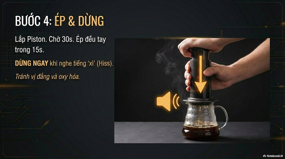 Bước 4: Lắp Piston & Ép