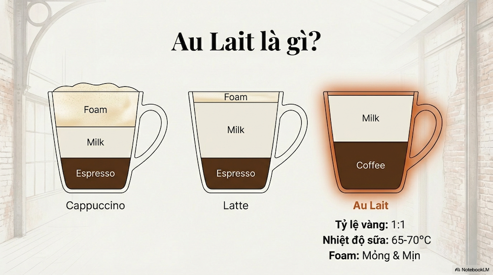 Cách Pha Cafe Au Lait Chuẩn Vị Pháp Tại Nhà Chỉ 10 Phút