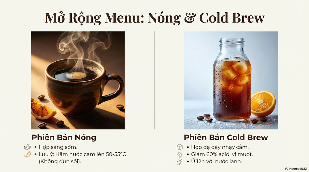 Cafe Cam Nóng, Đá hay Cold Brew — Phiên Bản Nào Hợp Với Bạn?
