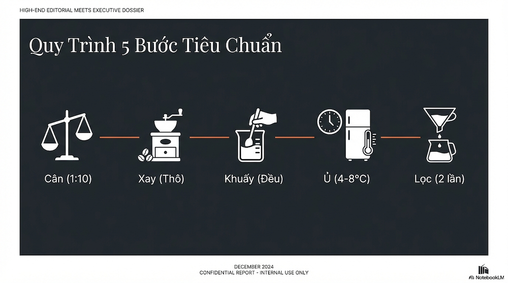 Cách Pha Cold Brew Cơ Bản (Công Thức 1)