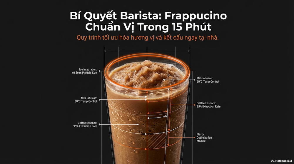 Cách Pha Cafe Frappuccino Tại Nhà Chuẩn Vị Chỉ 15 Phút
