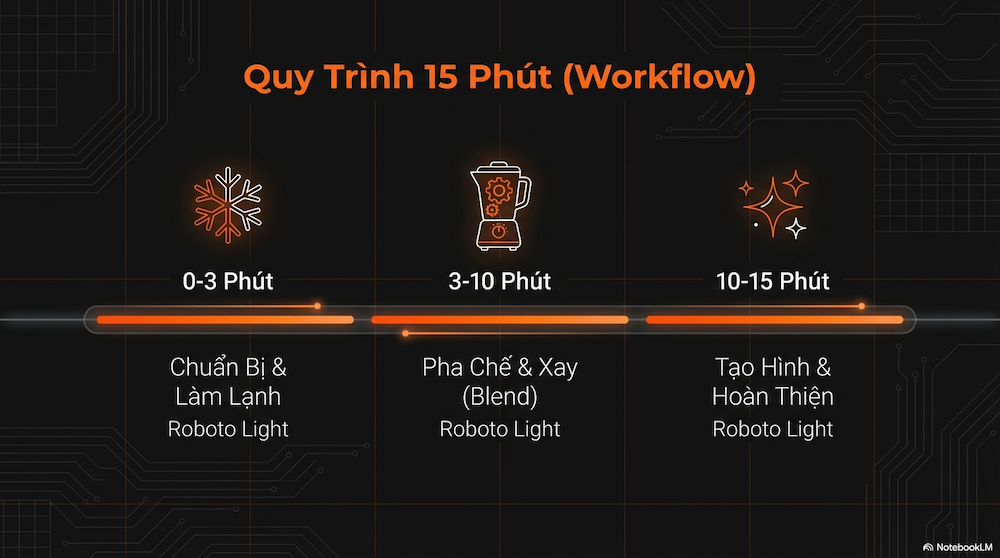 Quy Trình 15 Phút Từ Prep Đến Hoàn Thiện (Kèm Checklist)