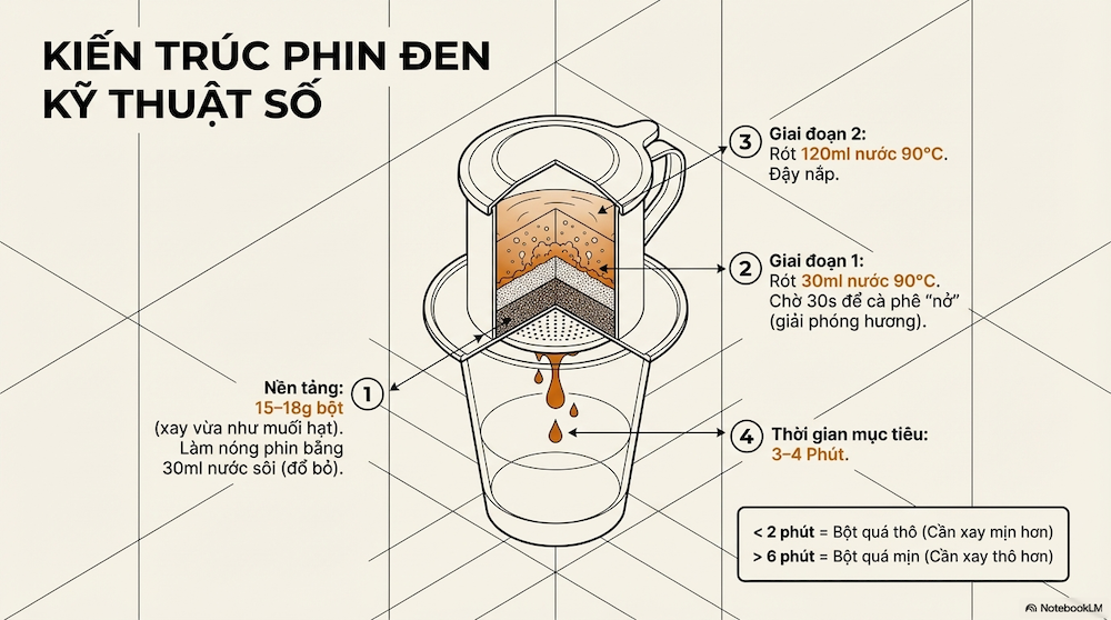 Công Thức 1 – Phin Đen Không Đường Chuẩn Vị Việt