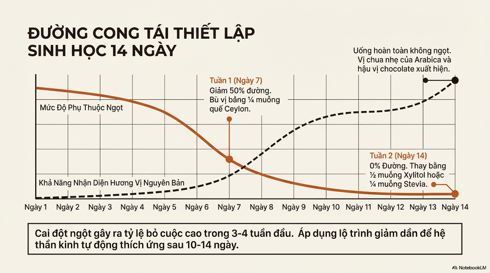 Chuyển Dần Từ Cà Phê Có Đường Sang Không Đường – Không Cần Cai Đột Ngột