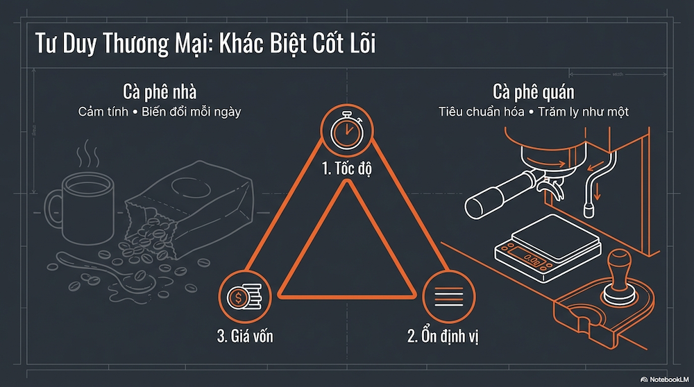 Cà Phê Kinh Doanh Khác Cà Phê Uống Ở Nhà Như Thế Nào?