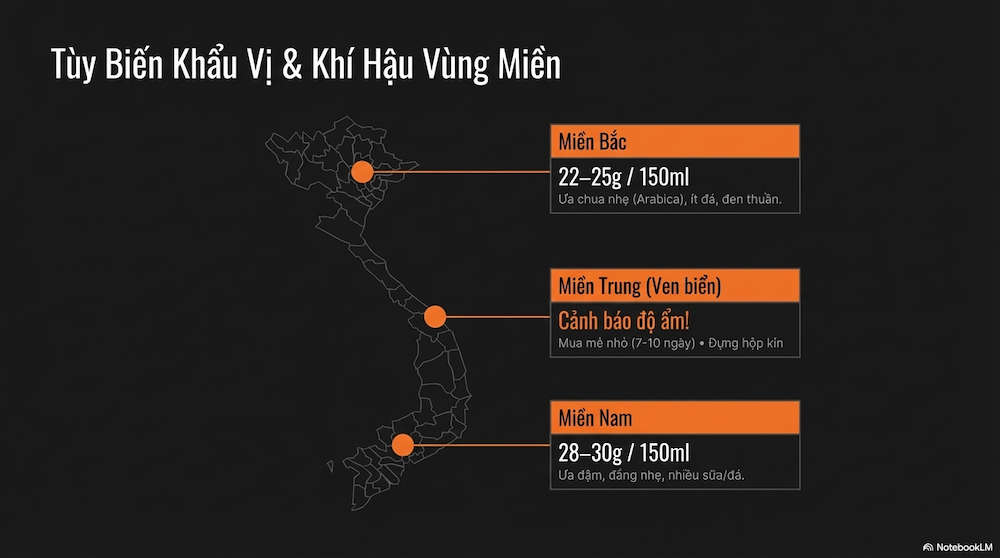 Điều Chỉnh Tỷ Lệ Theo Khẩu Vị Miền Nam Và Miền Bắc