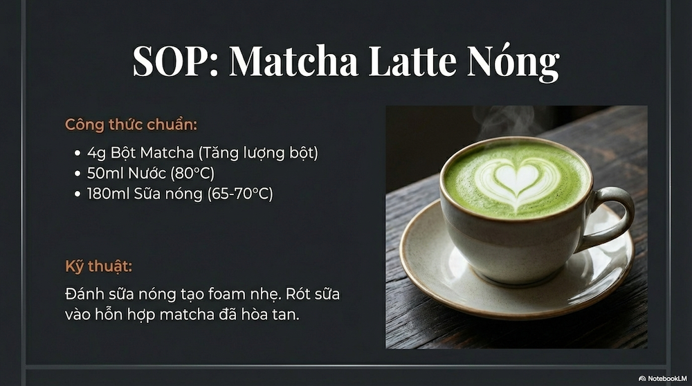 Cách Pha Matcha Latte: Lộ Trình 7 Ngày Từ Người Mới Đến Barista Chuyên Nghiệp