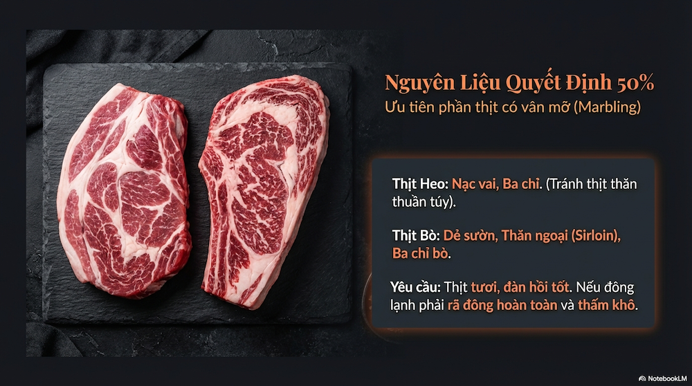 Bí quyết chọn phần thịt lý tưởng để nướng luôn mềm