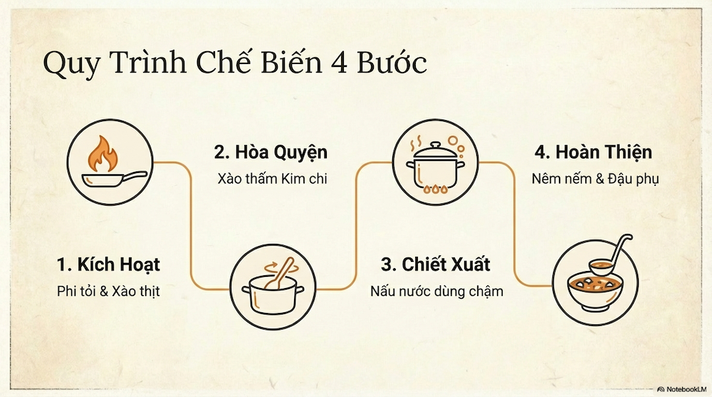 Cách nấu canh kim chi chuẩn vị Hàn Quốc: Bí quyết "bất bại" cho người mới