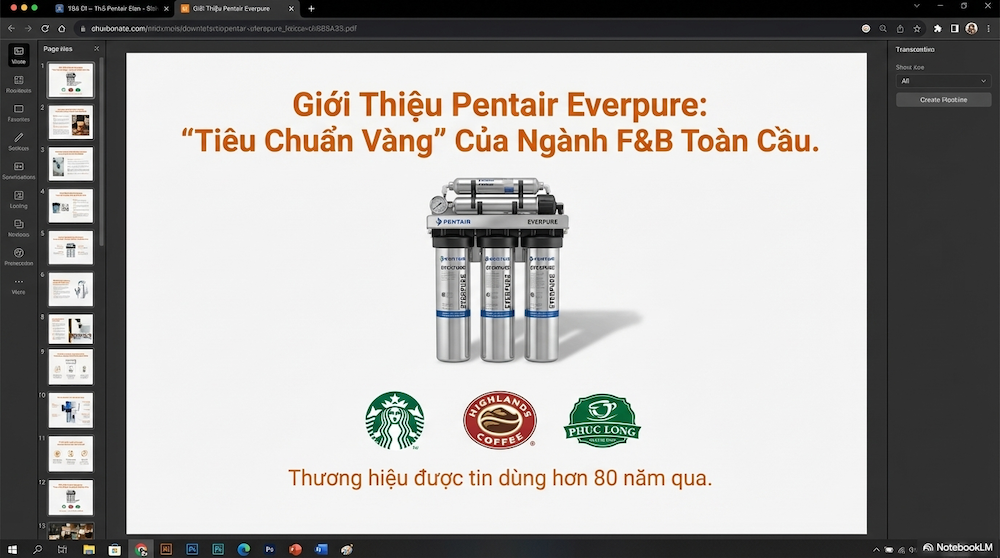 Hệ Thống Lọc Nước Food Court: Giải Pháp Chuyên Sâu Tối Ưu Vận Hành & Bảo Vệ Thiết Bị F&B