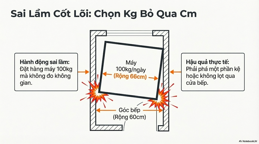 Kích Thước Máy Làm Đá: Bảng So Sánh Đầy Đủ Cho Chủ Quán