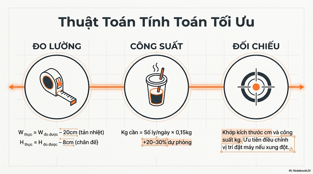 Kích Thước Máy Làm Đá: Bảng So Sánh Đầy Đủ Cho Chủ Quán