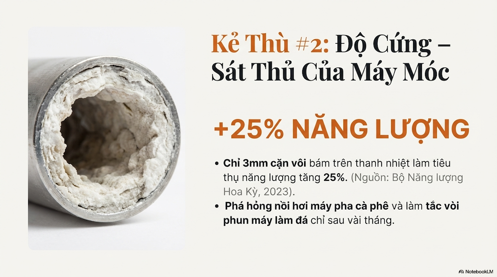 Độ cứng của nước (Hardness) – Sát thủ của máy móc