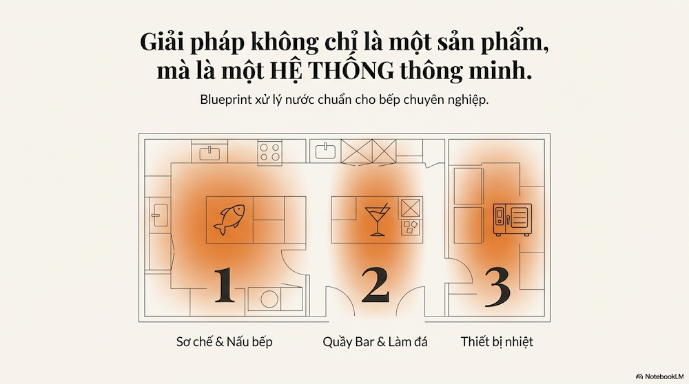 Lọc nước cho nhà hàng hải sản cao cấp (Giữ trọn vị tươi & Bảo vệ thiết bị)