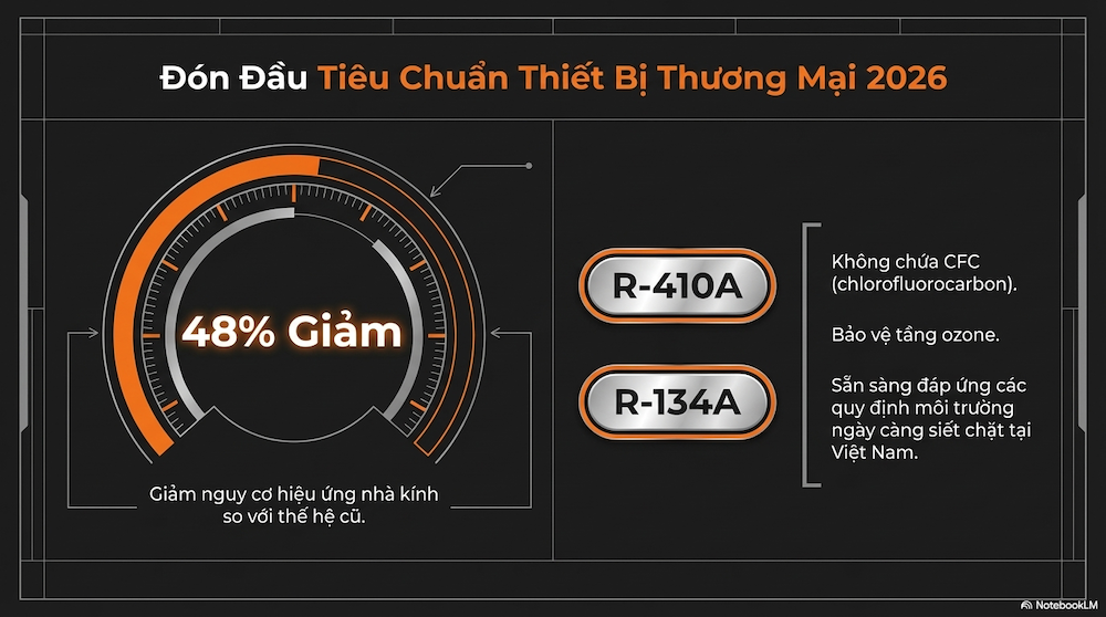Chất làm lạnh thân thiện môi trường — xu hướng thiết bị xanh 2026