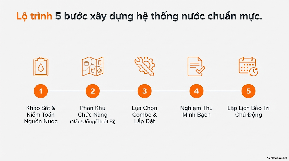 Quy trình 5 bước để Hiệu trưởng xây dựng hệ thống nước chuẩn