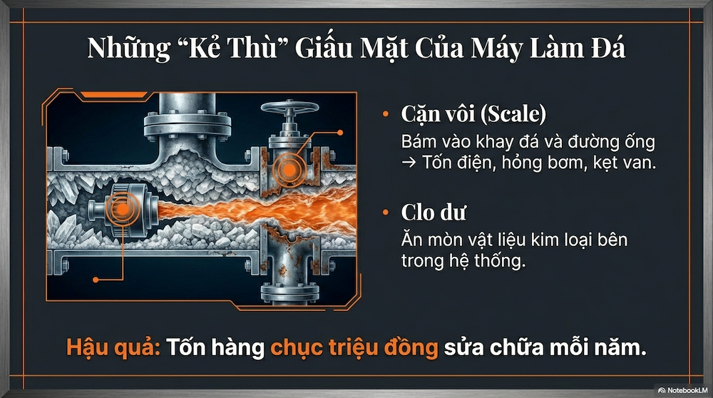 Máy lọc nước làm đá công nghiệp: Giải pháp bảo vệ máy & chuẩn vị đồ uống.