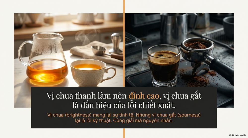 Tại sao cà phê có vị chua? Nguyên nhân, so sánh và cách kiểm soát