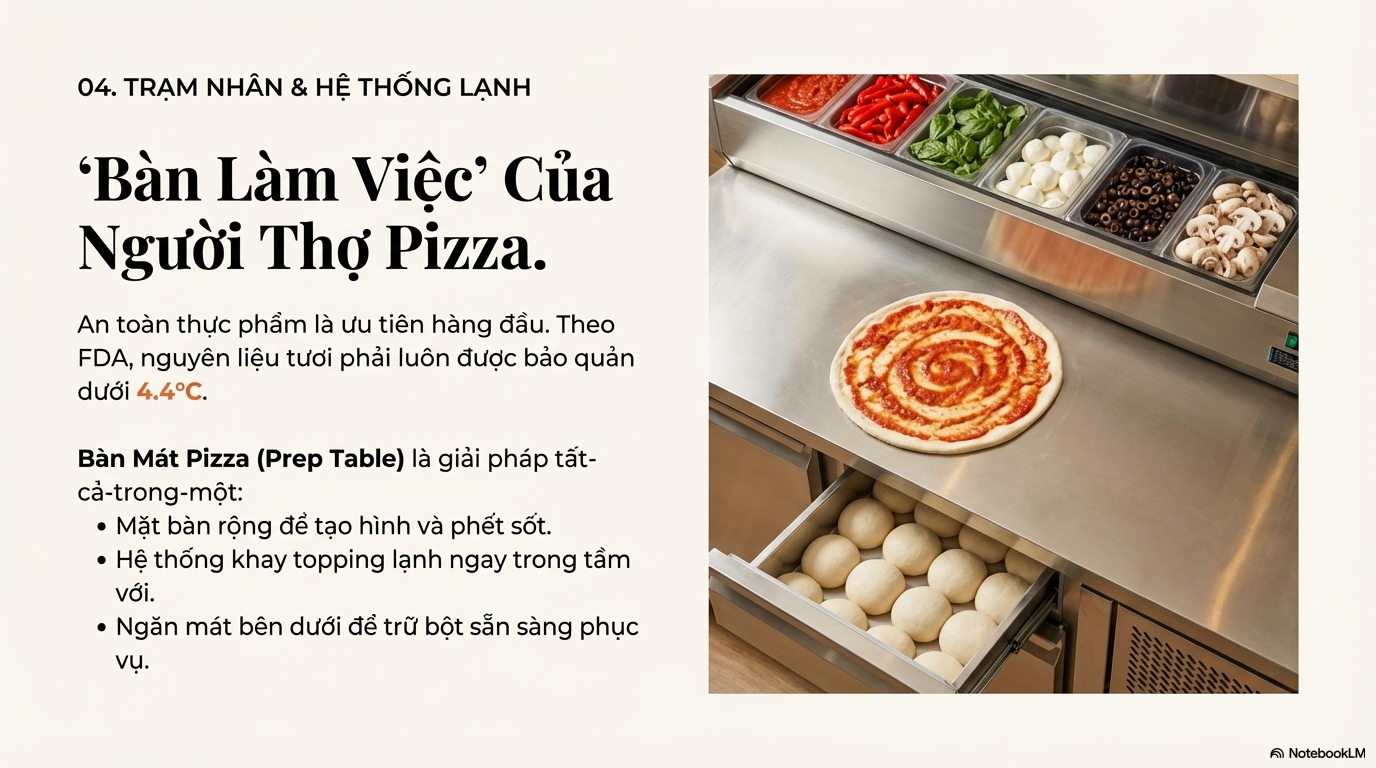 Danh sách thiết bị cửa hàng Pizza đầy đủ nhất cho start-up