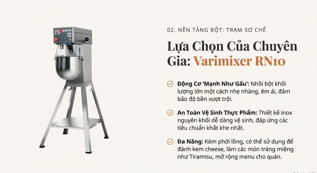 Trạm sơ chế bột: Từ Nhào trộn đến Tạo hình