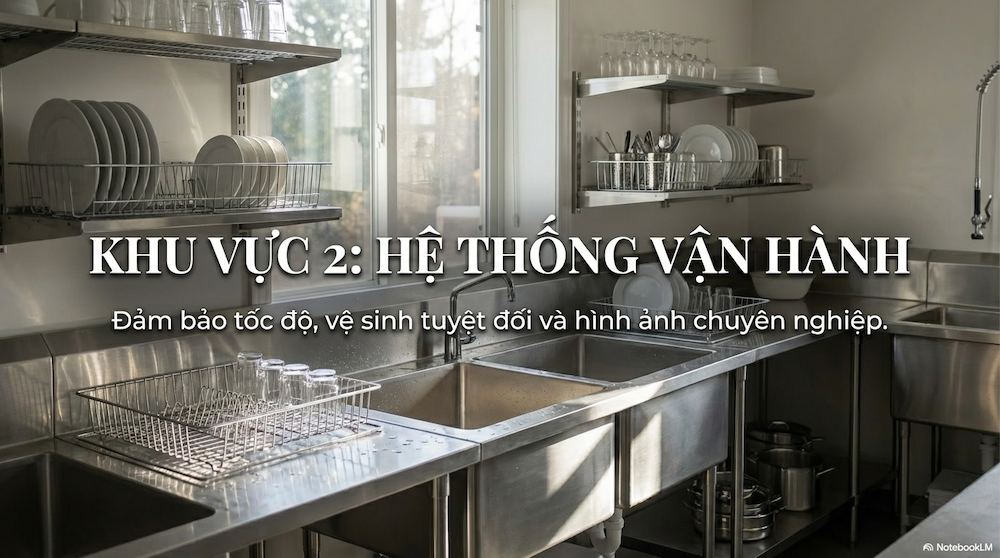 Phần 2. Khu vực Rửa & Vệ sinh (Đảm bảo vận hành trơn tru)