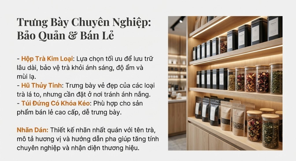 Vật Tư Bảo Quản và Trưng Bày Trà