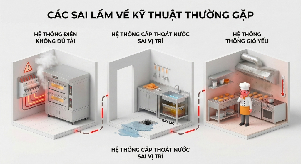 Thiết Kế Bếp Làm Bánh Chuyên Nghiệp: Tiêu Chuẩn Vàng & Quy Trình Tối Ưu Vận Hành
