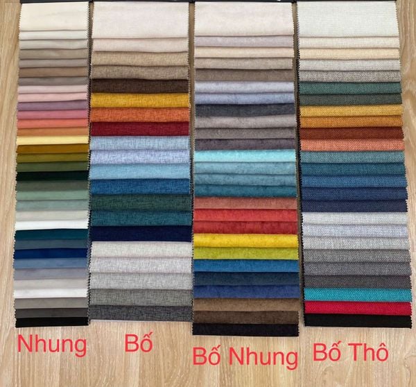 Bảng Màu Vải cho Sofa