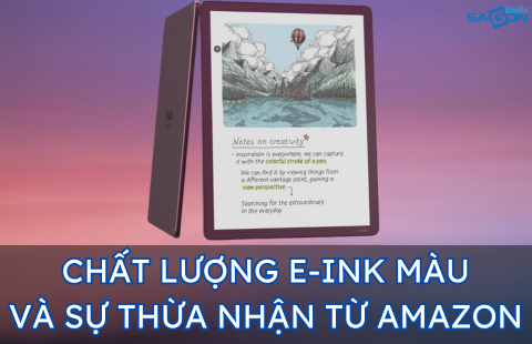 màn hình e-ink màu hiển thị kém