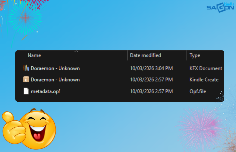 convert định dạng kfx kindle